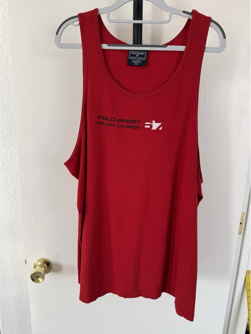 Polo Sport Ralph Lauren Tank Top Men’s XXL Red Vintage 90s Spellout Logo
